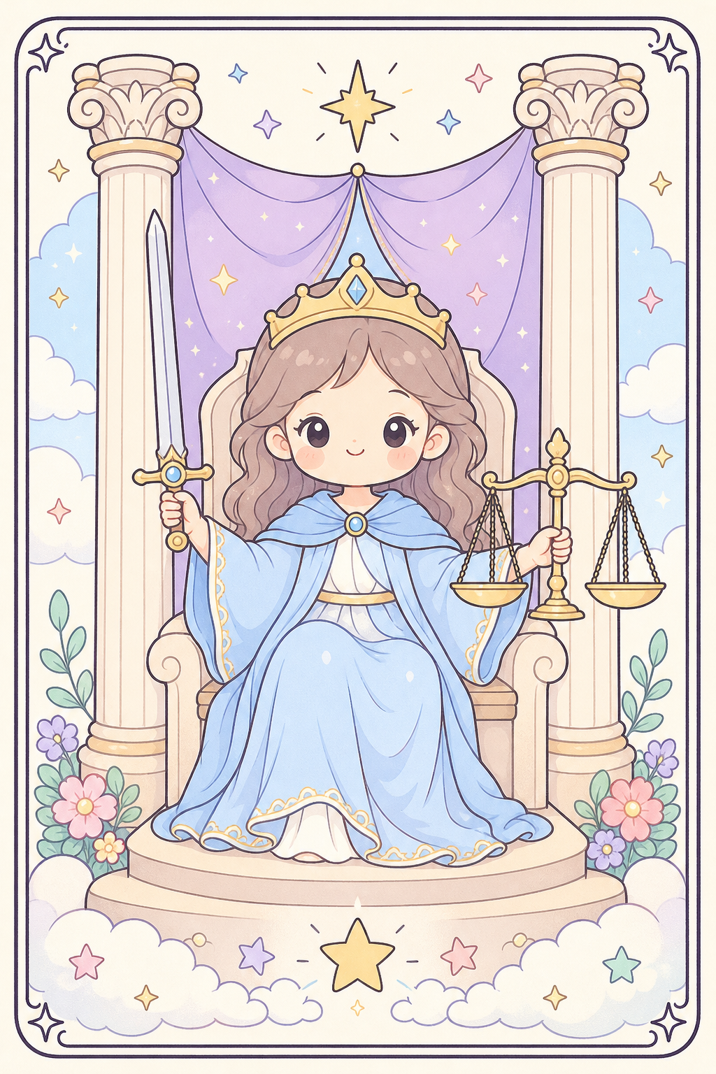 ไพ่ทาโรต์ Justice ความยุติธรรม