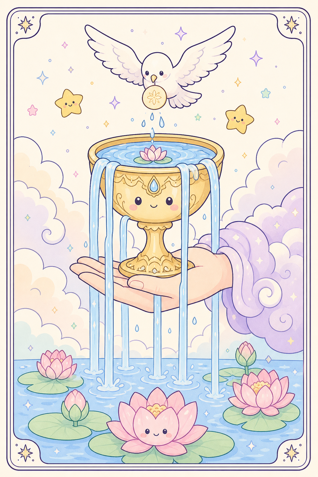 ไพ่ทาโรต์ Ace of Cups เอซถ้วย