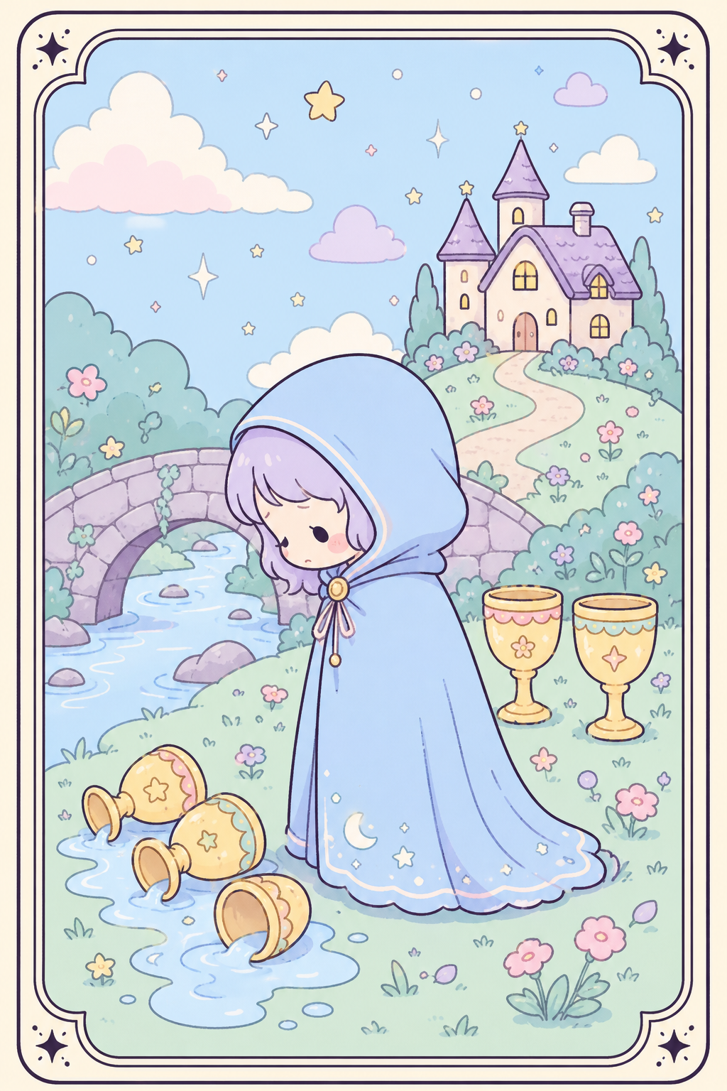 ไพ่ทาโรต์ Five of Cups ห้าถ้วย