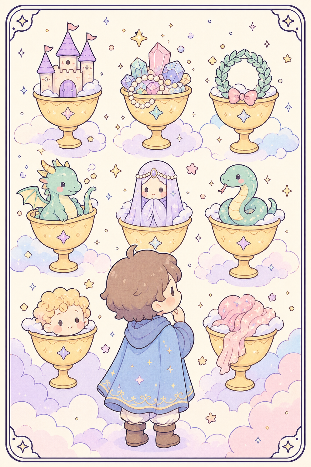 ไพ่ทาโรต์ Seven of Cups เจ็ดถ้วย
