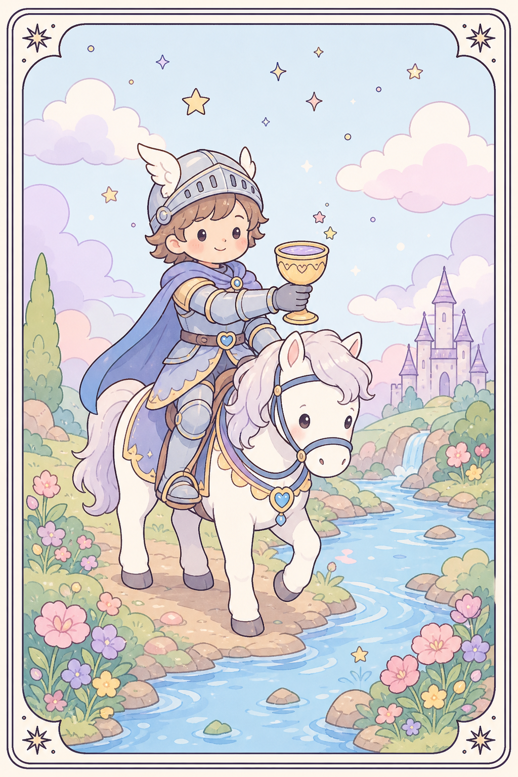 ไพ่ทาโรต์ Knight of Cups อัศวินถ้วย