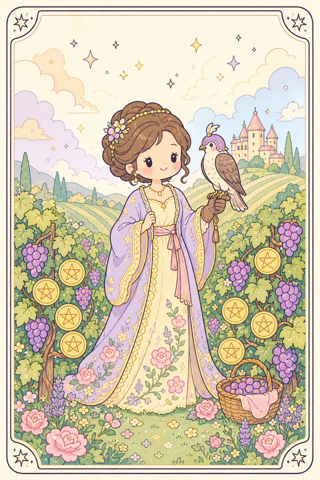 ไพ่ทาโรต์ Nine of Pentacles เก้าเหรียญ