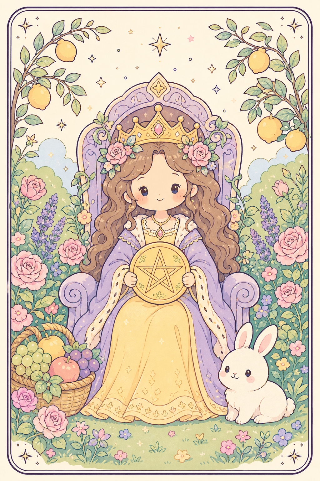 ไพ่ทาโรต์ Queen of Pentacles ราชินีเหรียญ
