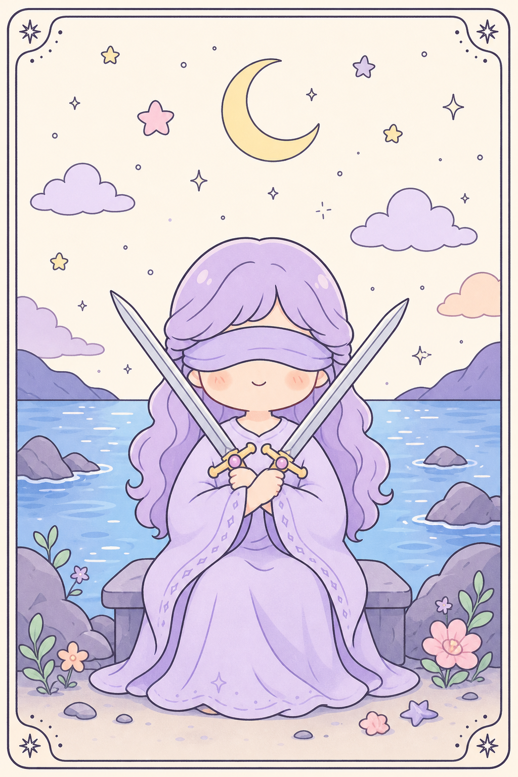 ไพ่ทาโรต์ Two of Swords สองดาบ