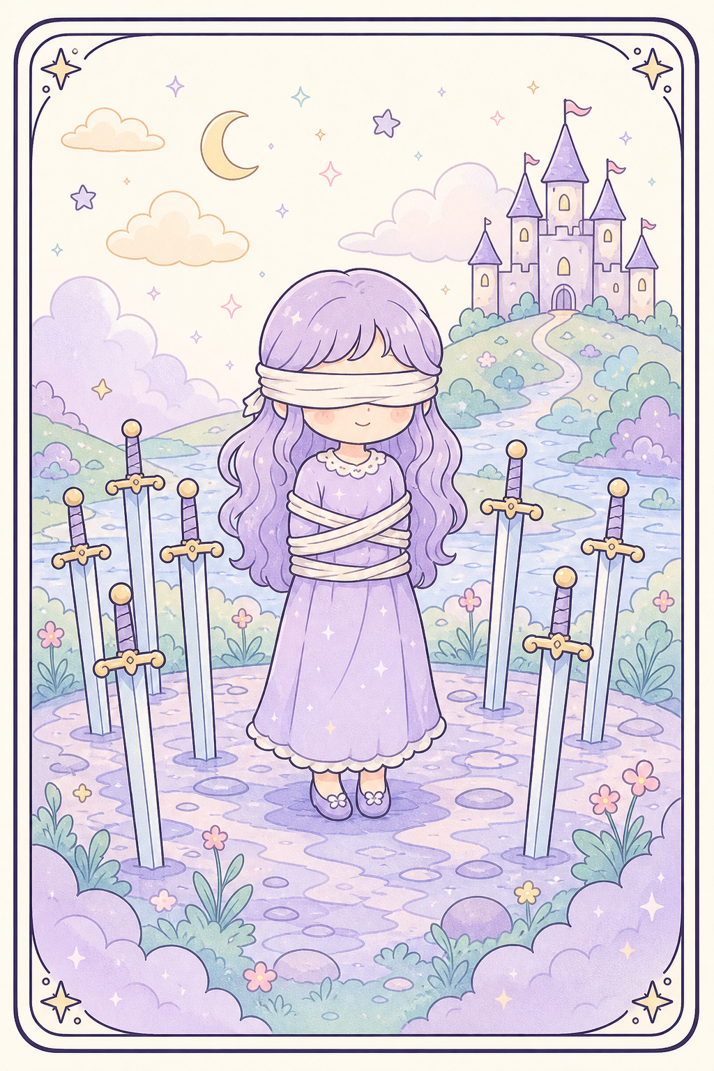 ไพ่ทาโรต์ Eight of Swords แปดดาบ