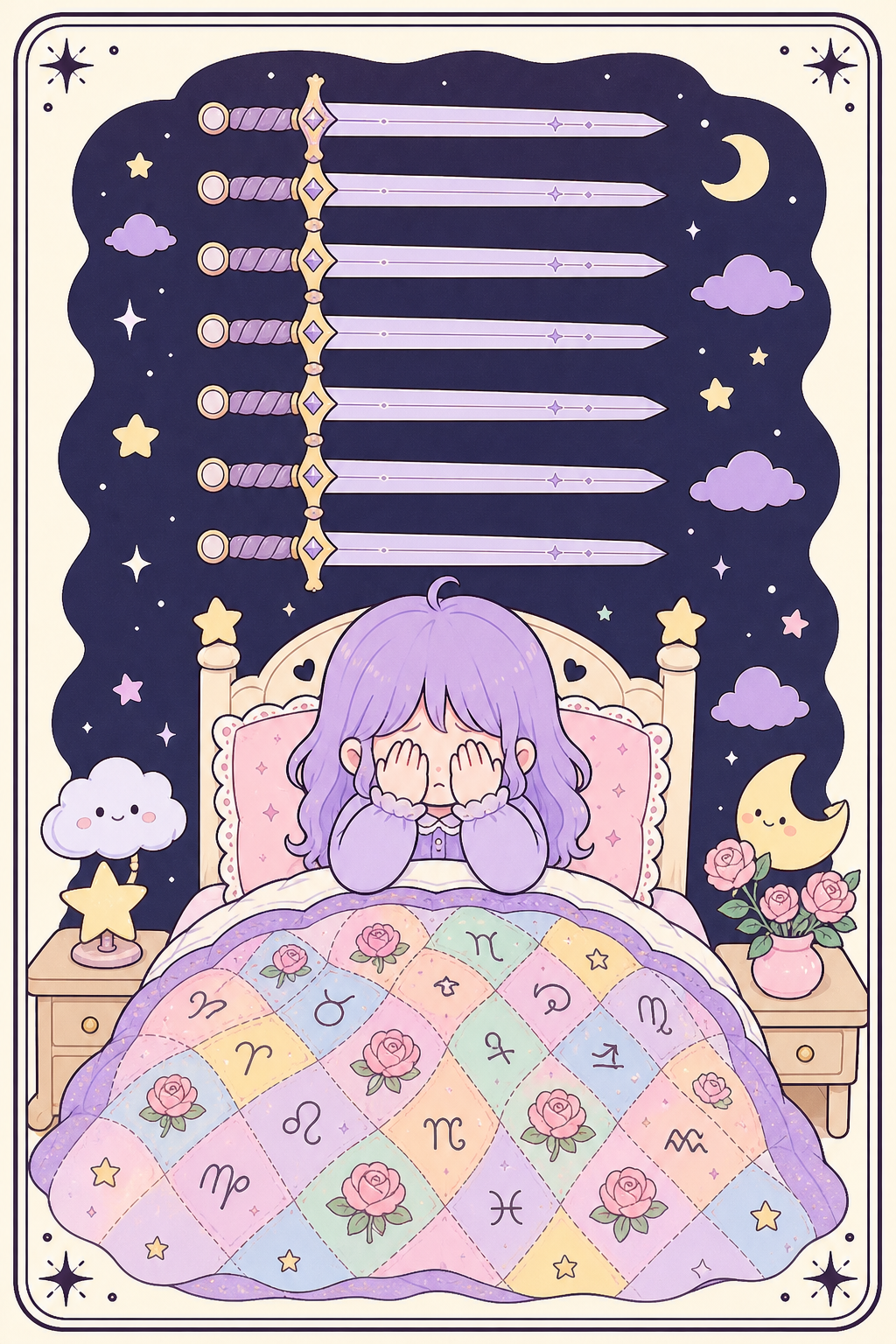 ไพ่ทาโรต์ Nine of Swords เก้าดาบ