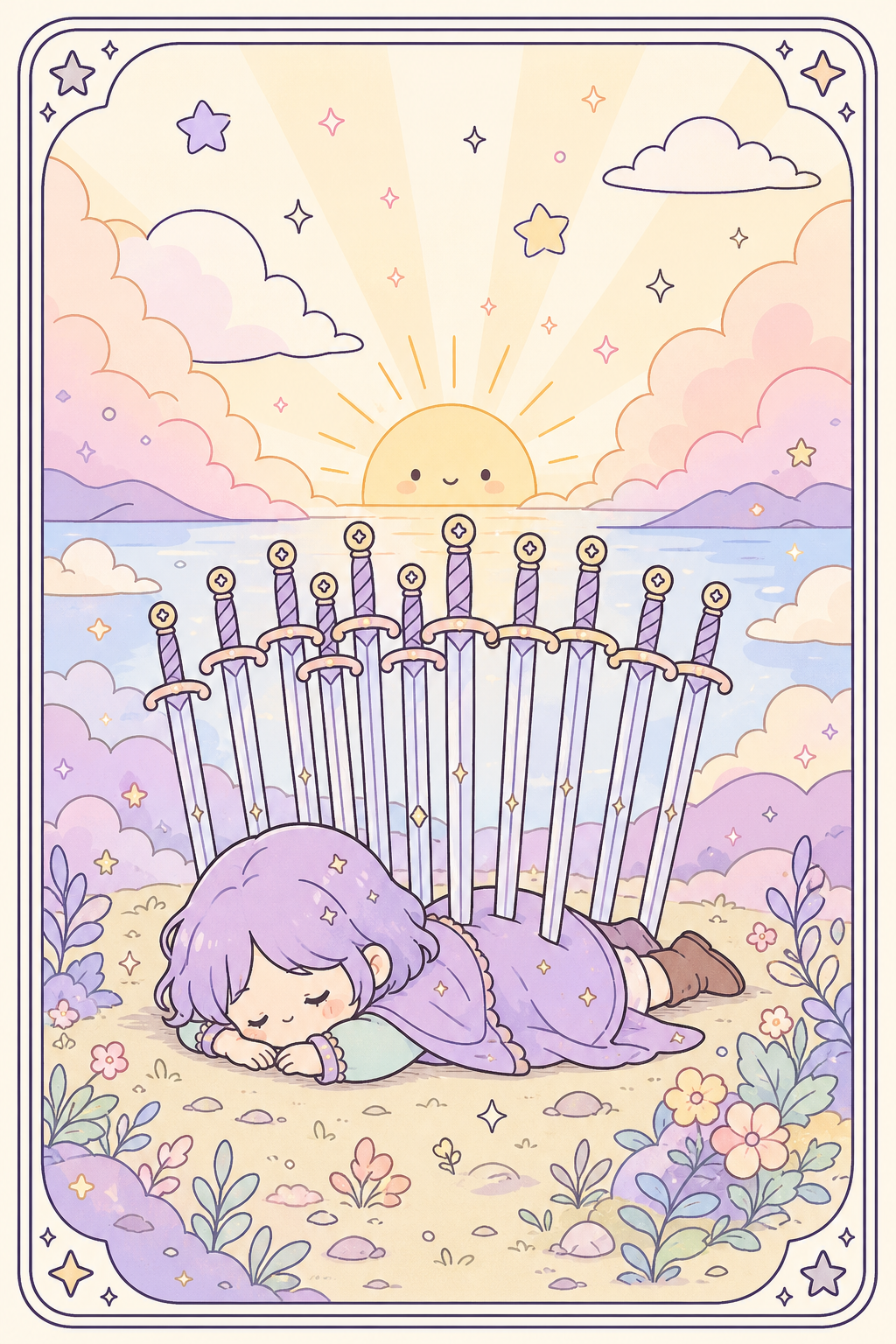 ไพ่ทาโรต์ Ten of Swords สิบดาบ