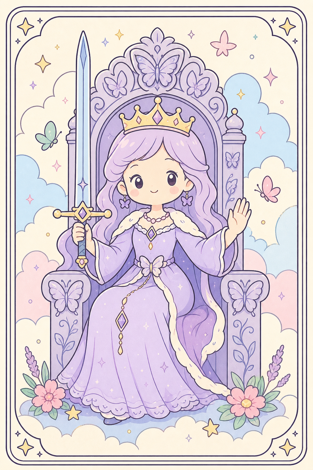 ไพ่ทาโรต์ Queen of Swords ราชินีดาบ